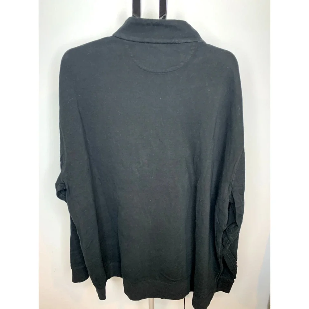 Polo Ralph Lauren Men's Size 4XLT Black Mock Neck 1/4 Zip Pullover NWT
